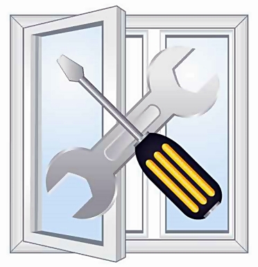 Windows repair workshop emblem